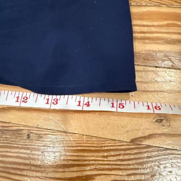 Maeve blue crop top capelet tie waist sz 2 button up and tie waist - Picture 9 of 10